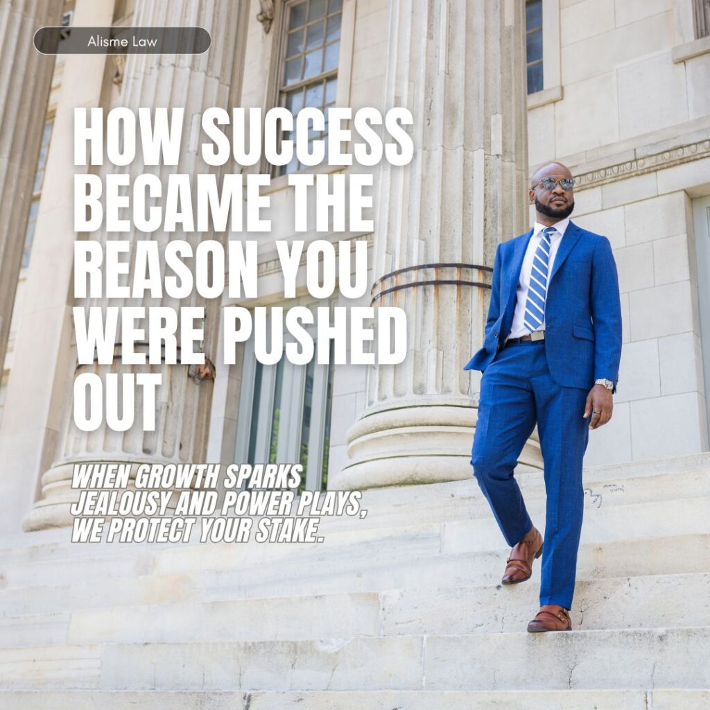 business partner forced out after success